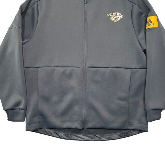 Adidas Men's XXL Nashville Predators GameMode‎ Full Zip Bomber Jacket - Picture 4 of 13